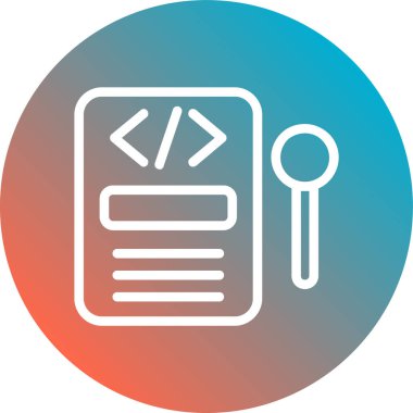 Ağ simgesi. programlama konsepti vektör illüstrasyonu