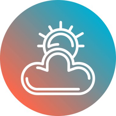 güzel hava vektörü simgesi