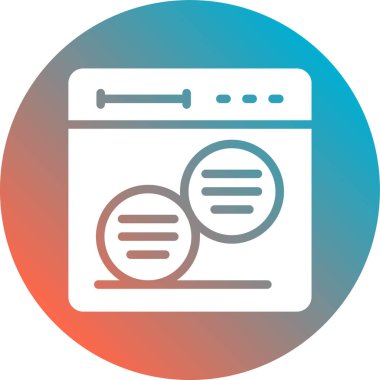 Modern simgenin vektör illüstrasyonu