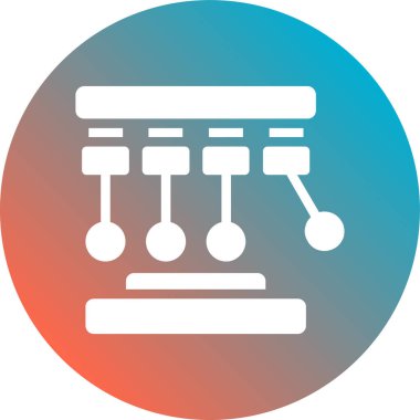 Modern bir simgenin vektör illüstrasyonu