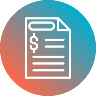 belge düz vektör simgesi