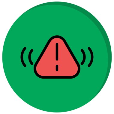 Uyarı işareti simgesi - ana hatlar biçiminde