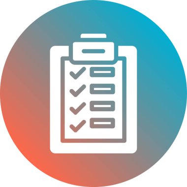 Yapılacaklar listesi simgesi soyut bir grupta izole edildi