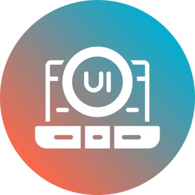 U simgesinin vektör illüstrasyonu