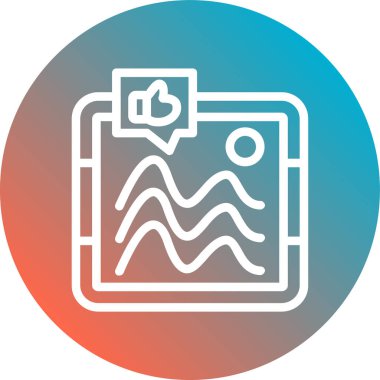 Bir harita simgesinin vektör illüstrasyonu