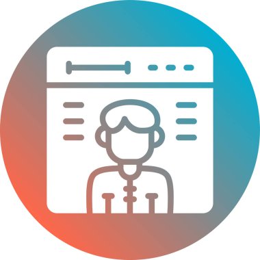 seo modern simgesinin vektör illüstrasyonu