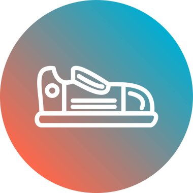 Çemberdeki modern bir simgenin vektör çizimi