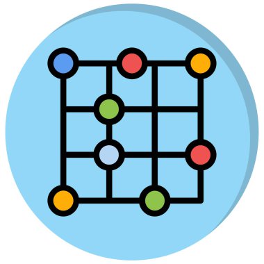 Bir ağ simgesinin vektör illüstrasyonu