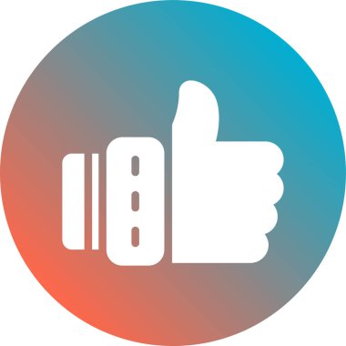 başparmak yukarı simgesi, vektör illüstrasyonu