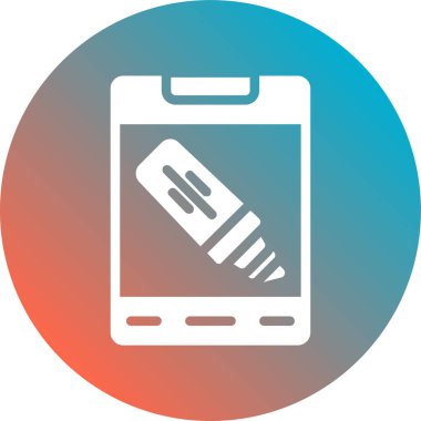 Cep telefonu simgesi, vektör illüstrasyonu