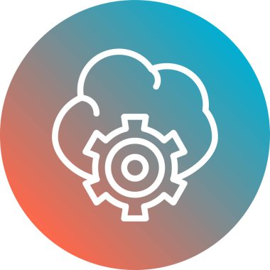 dişli simgesinin vektör illüstrasyonu