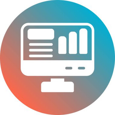 Modern bilgisayar simgesinin vektör illüstrasyonu