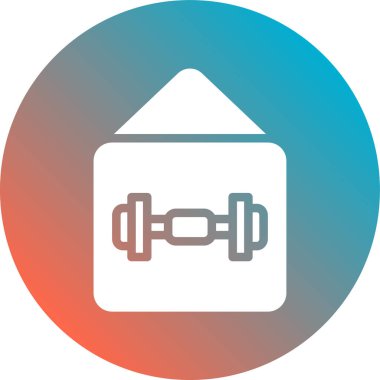 Halter ikonu. düz dizayn