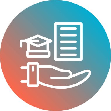 öğrenci elleri vektör simgesi