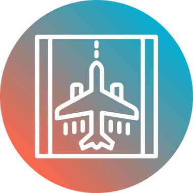 düzlem vektör simgesi. resimleme