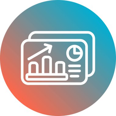 İş ve finans simgesinin vektör illüstrasyonu