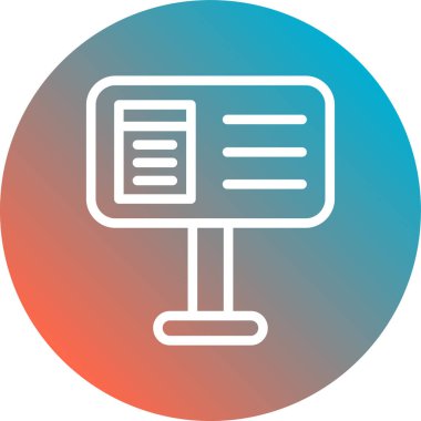 Modern simgenin vektör illüstrasyonu