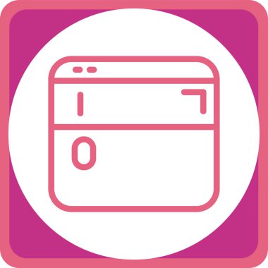 Kart. Web simgesi basit illüstrasyon