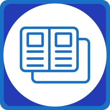 kitap simgesi, vektör illüstrasyonu