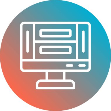 seo modern simgesinin vektör illüstrasyonu