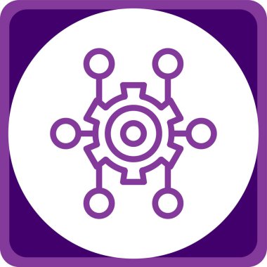 Teçhizat Web simgesi basit illüstrasyon