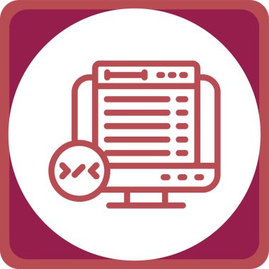 Web simgesi, vektör illüstrasyonu