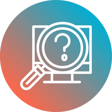 Arama simgesi vektör illüstrasyonu