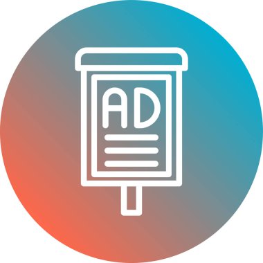 Rozet stili reklam ikonu