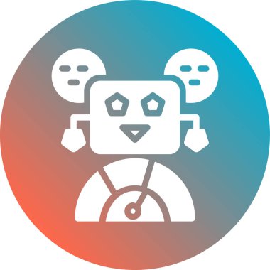 robot ikon vektör illüstrasyonu