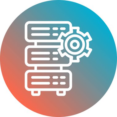 sunucunun vektör illüstrasyonu