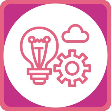 Bulut Ayarları. Basit illüstrasyon