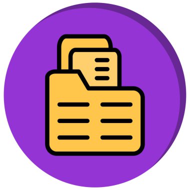 belge simgesi vektör illüstrasyonu