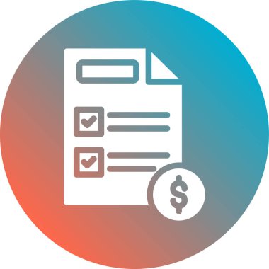 belge simgesi vektör illüstrasyonu