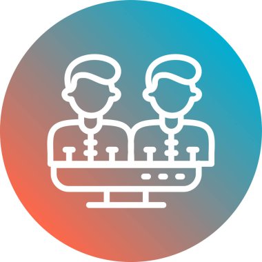 Takım simgesi vektör illüstrasyonu