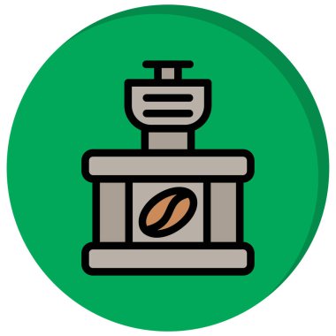 kahve makinesi ikon vektör illüstrasyonu