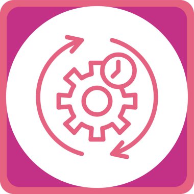 Teçhizat Web simgesi basit illüstrasyon