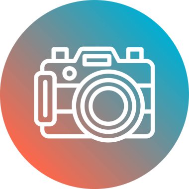 kamera simgesi vektör illüstrasyonu