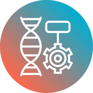 vektör DNA simgesi, illüstrasyon