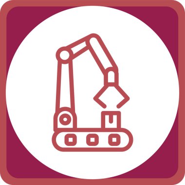 Vinç simgesinin vektör illüstrasyonu