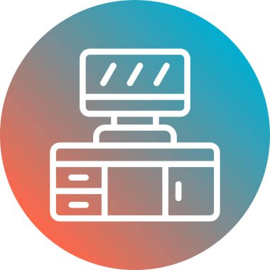 vektör modern ofis simgesi.