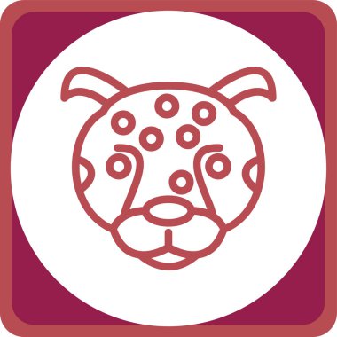 Bir köpek simgesinin vektör illüstrasyonu