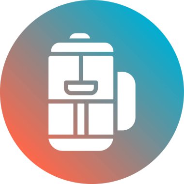 soyut arkaplanda izole edilmiş sırt çantası simgesi