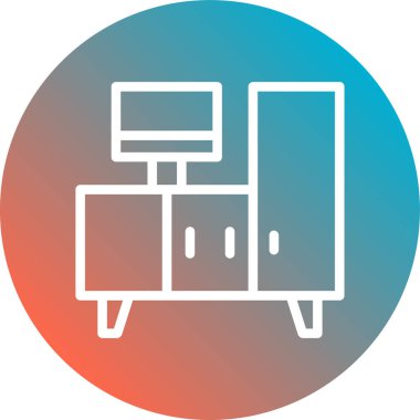 Modern oto tamir simgesinin vektör illüstrasyonu