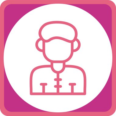 Bir kadın simgesinin vektör illüstrasyonu