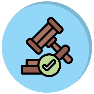 Açık arttırma. Web simgesi basit illüstrasyon