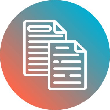 Belge simgesi soyut bir grupta izole edildi