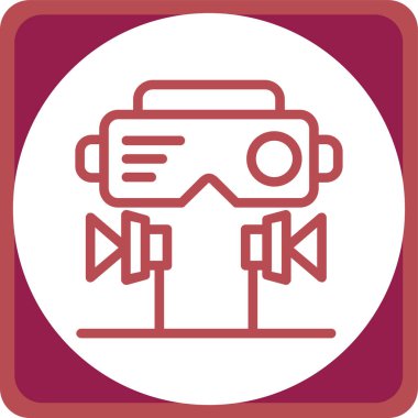 Modern kamera simgesinin vektör illüstrasyonu