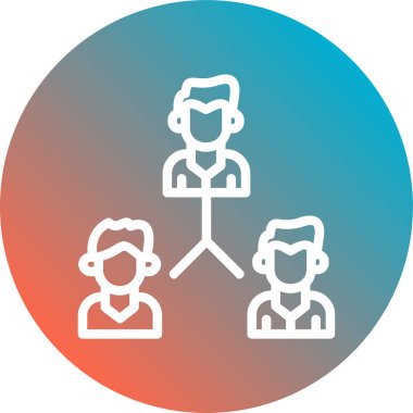 İş adamlarının vektör illüstrasyonu, simge