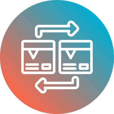 seo modern simgesinin vektör illüstrasyonu