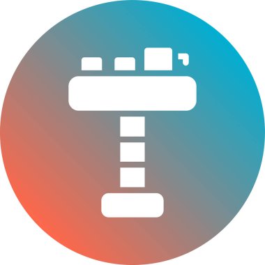 Modern müzik simgesi eksikliğinin vektör çizimi